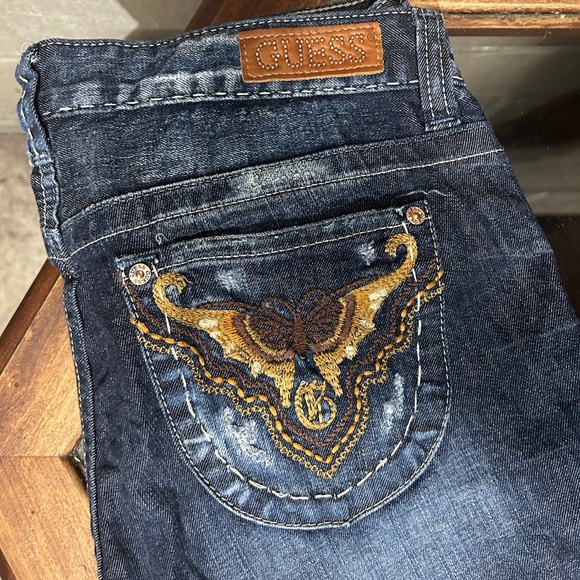 Y2K Embroidered Flare Guess Jeans - Picture 2 of 13